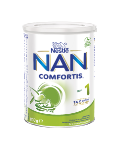 Formula lapte de inceput pentru sugari Nan 1 Comfortis, +0 luni, 800 g, Nestle
