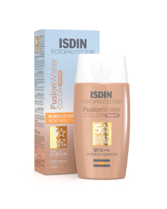 Crema protectie solara fata SPF50, Fotoprotector Fusion Color Medium, 50ml, Isdin