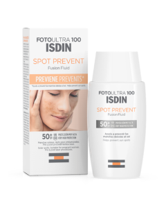 Fluid protectie solara SPF50+, Fotoultra Spot Prevent Fusion Fluid, 50 ml, Isdin