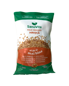 Fulgi crocanti de hrisca, 250g, SanoVita