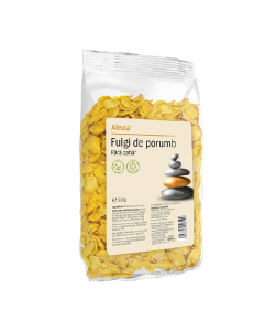 Fulgi de porumb fara zahar, 500 g, Alevia
