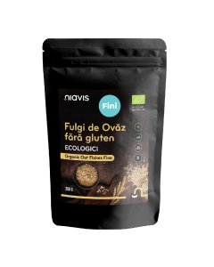 Fulgi de ovaz ecologici fara gluten, 250g, Niavis