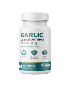Garlic 1000mg ulei de usturoi, 60 capsule, Nutrific
