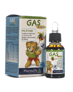Gas bimbi picaturi colici, 30ml, Pharmalife Research