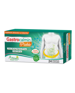 Gastrocalmin Prebio, 24 comprimate masticabile, Naturalis