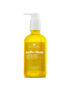 Gel de curatare cu Vitamina C + Extract de orez Turmeric Bright Hello Clean, 250ml, Bio Balance