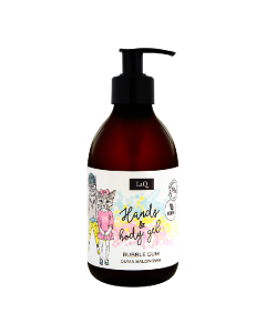 Gel de curatare pentru maini si corp pentru copii, bubble gum, 300 ml LaQ