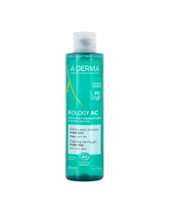 Gel de curatare spumant purificator Biology AC, 200 ml, A-Derma