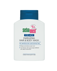 Gel de dus energizant corp si par pentru barbati, Sensitive Skin, 200 ml, Sebamed