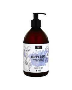Gel de dus pentru barbati 8-in-1 Hoppy Goat, 500 ml, LaQ