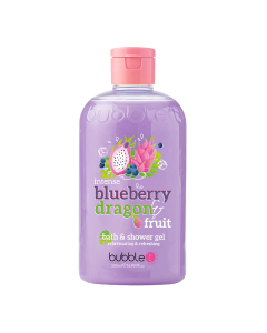 Gel de dus si baie cu aroma de afine si fructul dragonului, 500ml, Bubble T