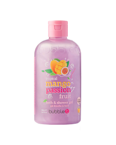 Gel de dus si baie cu aroma de mango si fructul pasiunii, 500ml, Bubble T