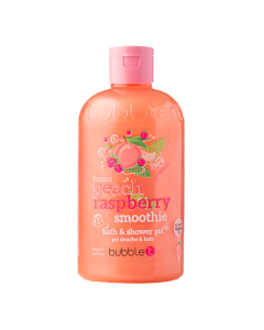 Gel de dus si baie cu aroma de piersica si zmeura, 500ml, Bubble T
