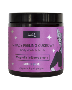 Gel de dus si peeling magnolie si piper roz, 220g, LaQ