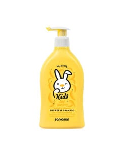 Gel de dus si sampon cu aroma de banane KIDS, 400 ml, Sanosan