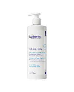Gel de spalare emolient Ivahidra+ A.D, 450 ml, Ivatherm