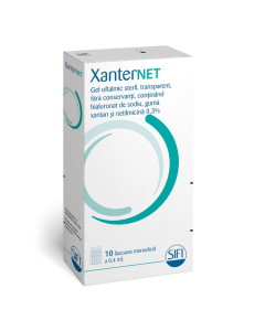 Gel oftalmic XanterNet, 0.4 ml, 10 flacoane monodoza, Sifi