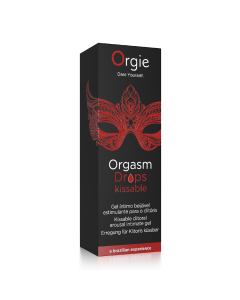 Gel stimulare clitoris Orgasm Drops Kissable, 30 ml, Orgie