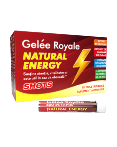 Gelee Royale Energy Shots, 10 fiole, Justin Pharma