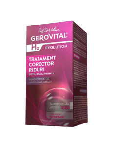 Tratament corector pentru riduri H3 Evolution, 15 ml, Gerovital 