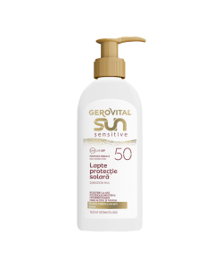 Lapte protectie solara SPF50 Sensitive Sun, 200 ml, Gerovital