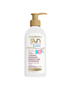 Lotiune protectie solara SPF50+ Sensitive Kids Sun, 200 ml, Gerovital 