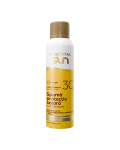 Spuma protectie solara SPF30 Sun, 150 ml, Gerovital 