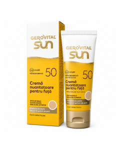 Crema nuantatoare pentru fata SPF50 Sun, 50 ml, Gerovital