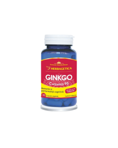 Herbagetica Ginkgo Curcumin95, 30 capsule