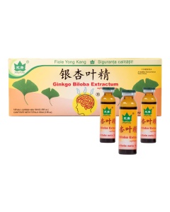 Ginkgo Biloba si Ginseng Extractum, 10 fiole, YongKang