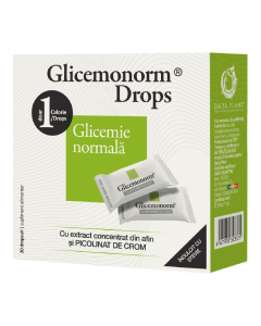 Glicemonorm Drops, 20 bucati, Dacia Plant