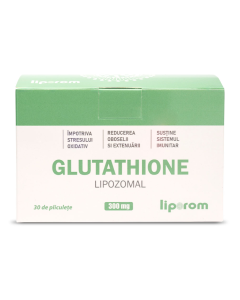 Glutathion Lipozomal, 300 mg, 30 plicuri, Liporom