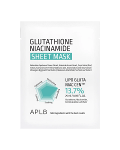 Masca tip servetel cu Glutathione si Niacinamide, 25 ml, APLB