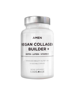 Colagen Vegan cu Biotina, Luteina si Vitamina C, 30 capsule, GNC