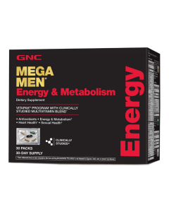 Mega Men® Energy&Metabolism Vitapak® Complex de Multivitamine pentru Barbati, 30 pliculete, GNC