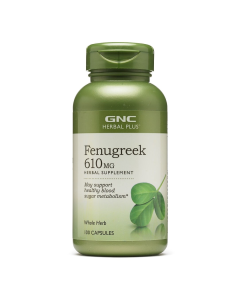 Herbal Plus® Fenugreek 610 mg, Schinduf, 100 capsule, GNC