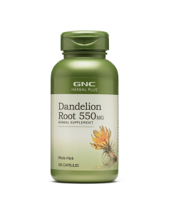 Radacina de Papadie, Herbal Plus® Dandelion Root 550 mg, 100 capsule, GNC