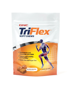 Caramele cu Aroma de Caramel Sarat TriFlex™ Soft Chews, 60 caramele, GNC