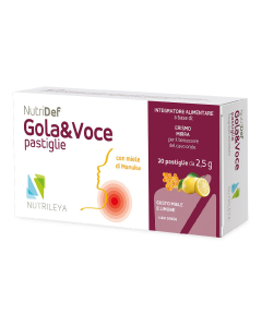 Gola&Voce lamaie si miere de Manuka NutriDef, 20 dropsuri, Nutrileya