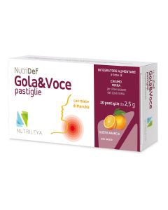 Gola&Voce portocale si miere de Manuka NutriDef, 20 dropsuri, Nutrileya