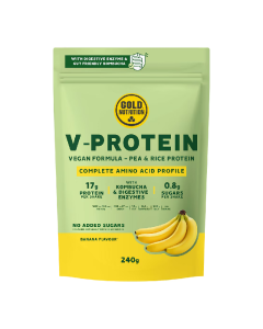 Gold Nutrition Pudra Proteica Vegetala V-protein Banane, 240g