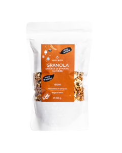 Granola cu migdale si strudel cu mere, 450g, Unison