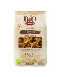Paste Farfalle integrale BIO, N.198, 500g, Granoro 