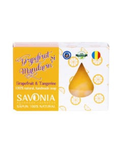 Sapun Natural Grapefruit si Mandarin, 90g, Savonia 