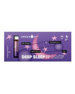 Fiole buvabile pentru somn profund Deep sleep Shots, 10ml *10 fiole, Greenify