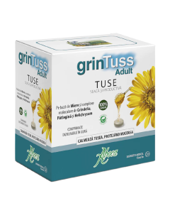 GrinTuss Adult pentru tuse seaca si productiva, 20 comprimate, Aboca
