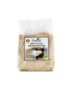 Gris din grau integral veritabil Bio, 600g, Pronat