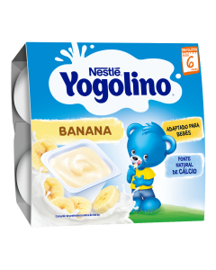 Gustare cu lapte si banane Yogolino, 6+ luni, 4*100g, Nestle