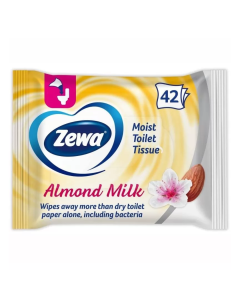Hartie igienica umeda, Almond, 42 bucati, Zewa