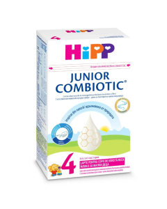 Formula de lapte praf de crestere Junior Combiotic 4, +2 ani, 500 g, Hipp